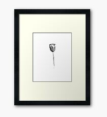 Flower Lithograph Print Framed Print