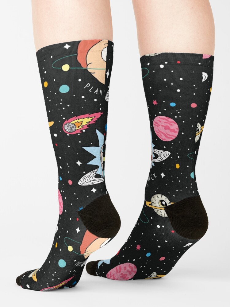 Alternate view of Rick and Morty Planets Socks