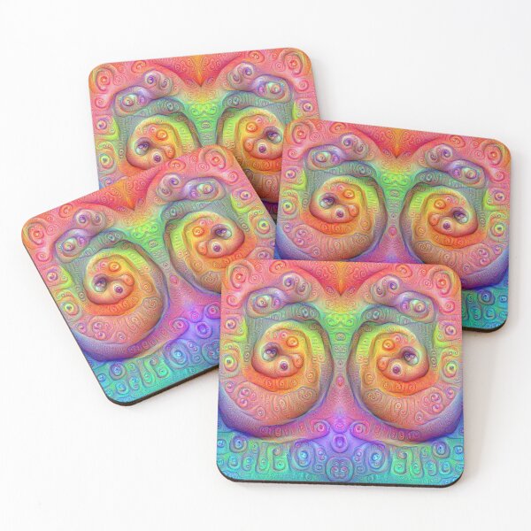 Item preview, DeepDream Tomato Steelblue 5x5K v8 designed and sold by blackhalt.