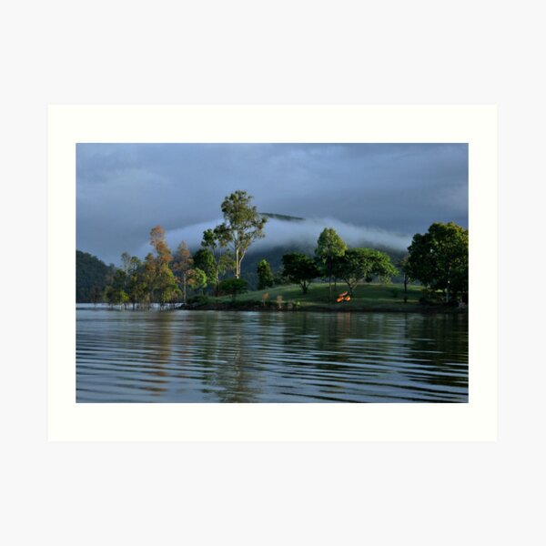 Mist over Lake Moogerah Art Print