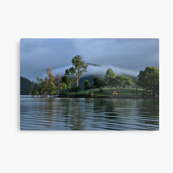 Mist over Lake Moogerah Metal Print
