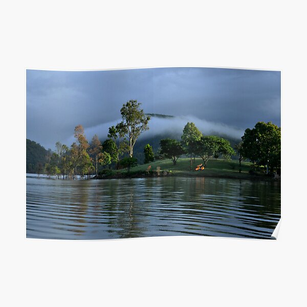 Mist over Lake Moogerah Poster