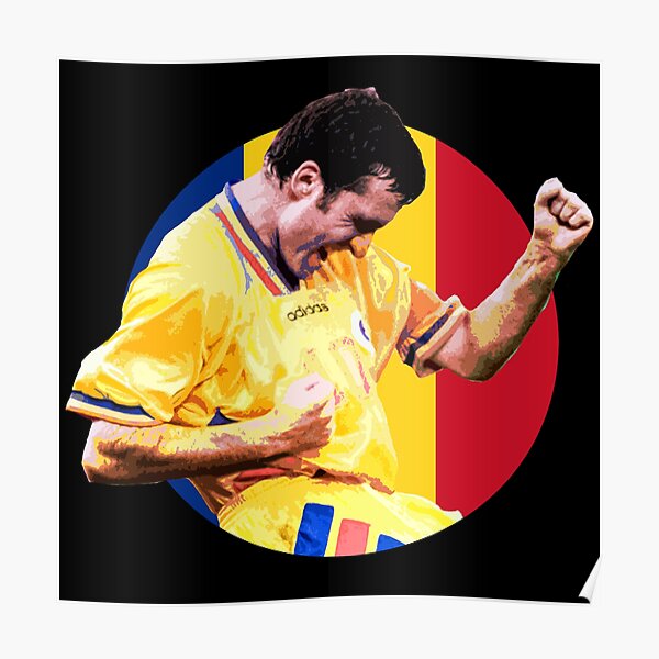 Gheorghe Hagi - Romanian Football Legend Poster