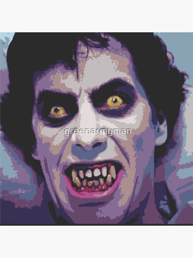 Thumbnail 3 of 3, Sticker, American werewolf designed and sold by greenarmyman.