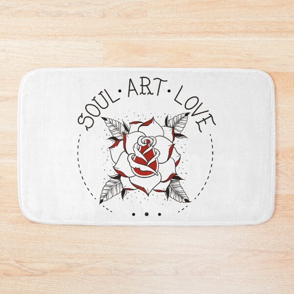 Item preview, Old School Rose Tattoo designed and sold by SoulArtLove.