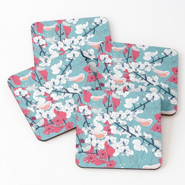 Item preview, Orchid and bird pattern designed and sold by SweetCoolVibes.