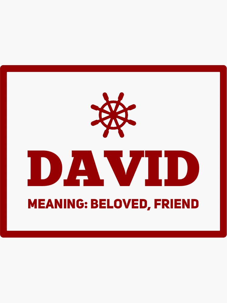 david-and-the-meaning-behind-the-name-sticker-for-sale-by-mcwatty