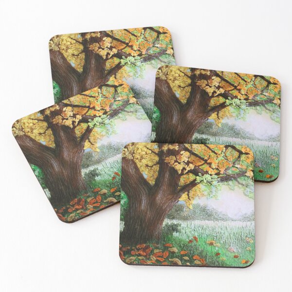 Item preview, Early Fall Polymer Clay painting designed and sold by Pansymade.
