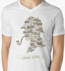 Sherlock Holmes The Canon (white) Men's V-Neck T-Shirt