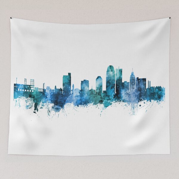 Item preview, Winston-Salem North Carolina Skyline designed and sold by ArtPrints.