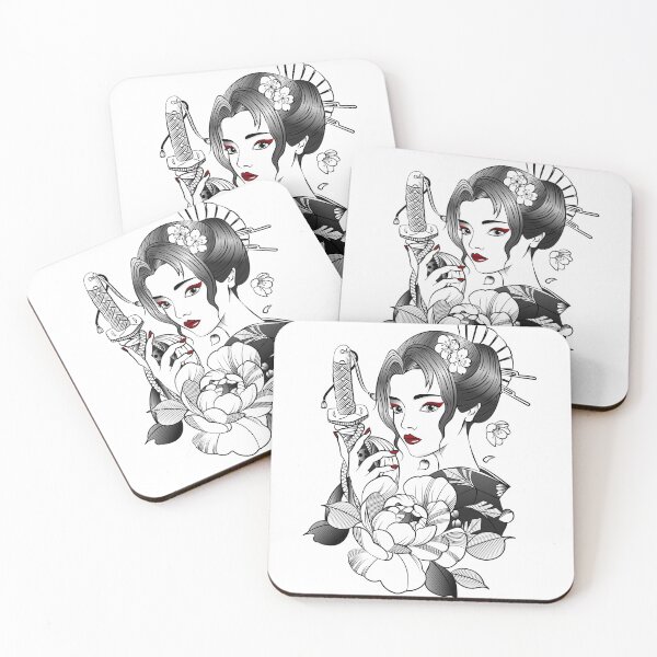 Item preview, Japanese Girl With A Sword In Her Hands designed and sold by shop4fun.