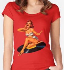 Rockabilly Goddess Women's Fitted Scoop T-Shirt
