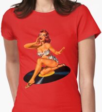 Camiseta entallada para mujer Diosa del Rockabilly