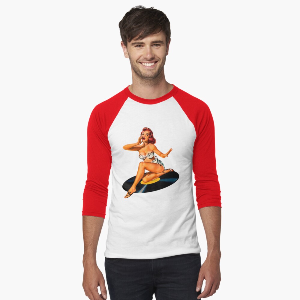 Vista previa del artículo con la obra «Camiseta ¾ estilo béisbol», diseñado y vendido por sashakeen.