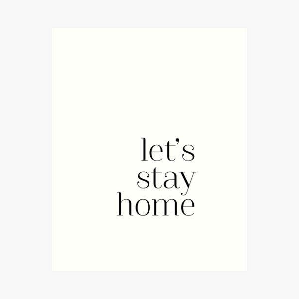 Item preview, Let's stay home designed and sold by wisemagpie.