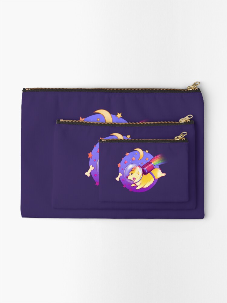 Alternate view of See You Space Corgi Zipper Pouch
