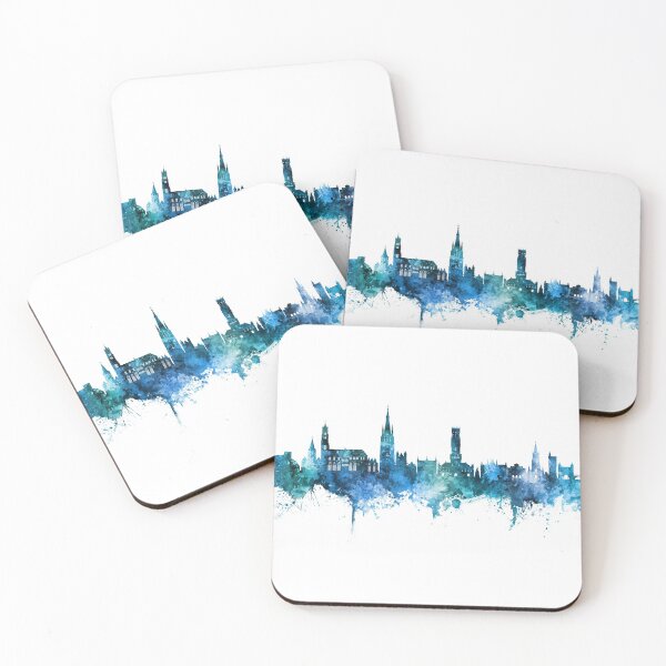 Item preview, Bruges Belgium Skyline designed and sold by ArtPrints.