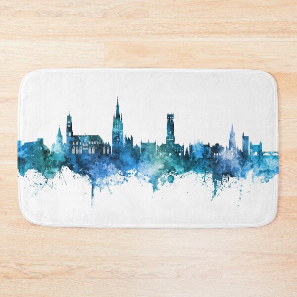 Item preview, Bruges Belgium Skyline designed and sold by ArtPrints.