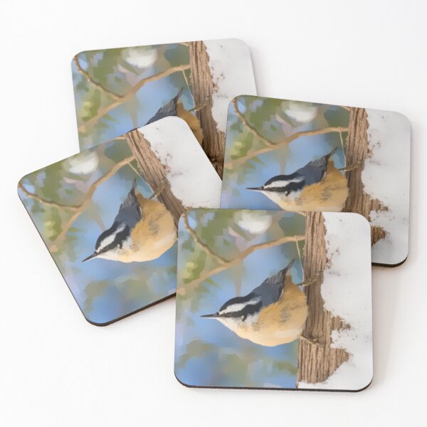 Item preview, Red Breasted Nuthatch Guoche designed and sold by GL Digital Artwork .