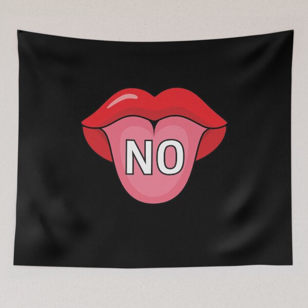 Item preview, Tongue NO message designed and sold by Zagach Letters.
