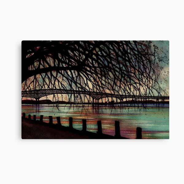 Item preview, Newburgh - Beacon Bridge Sunset on the Hudson  designed and sold by JanineRileyArt.