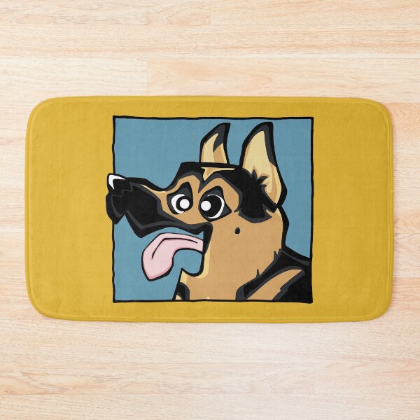 Item preview, German Shepherd - Short Hair - Black and Tan (Face) YELLOW BG designed and sold by TheChicken.