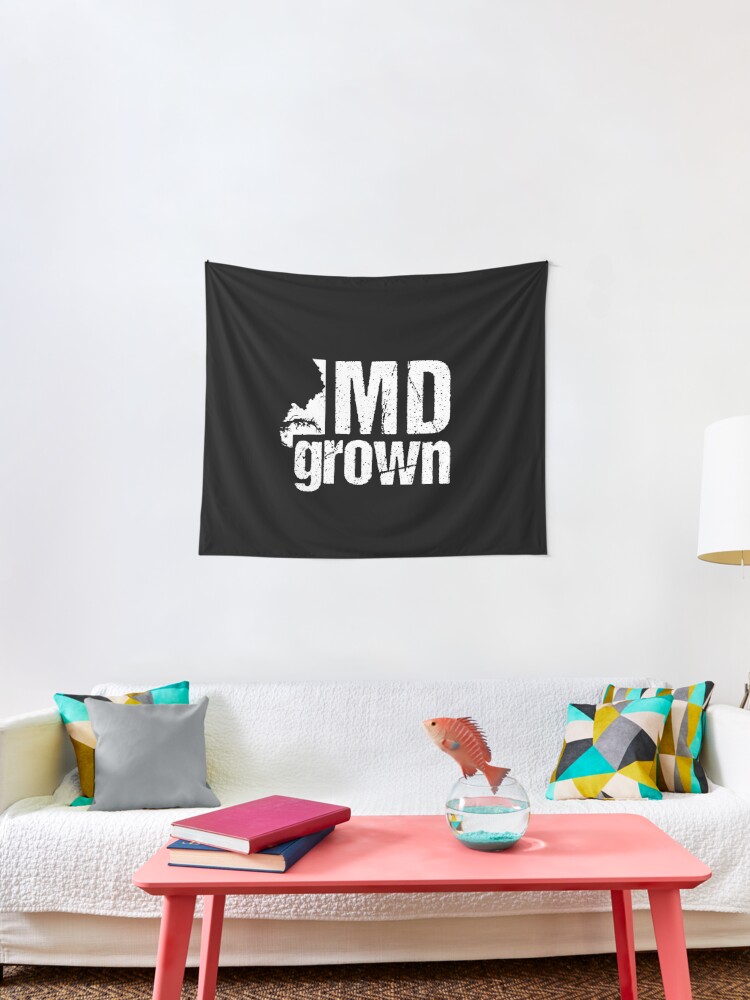 Maryland Grown Vintage Md Home State Gift Tapestry By