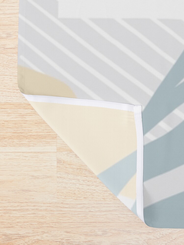 Alternate view of The Shapes of Nature - Pattern 3 on pastel grey Shower Curtain