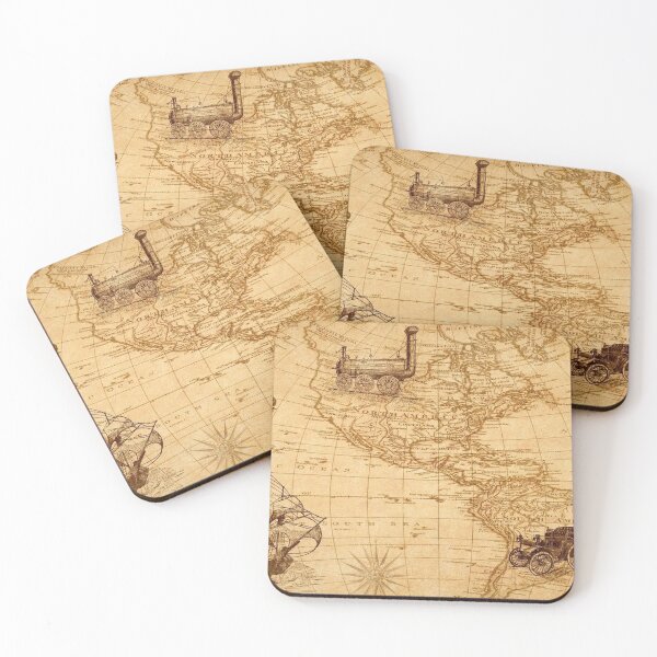 Item preview, Vintage Map of North America designed and sold by Logic72.