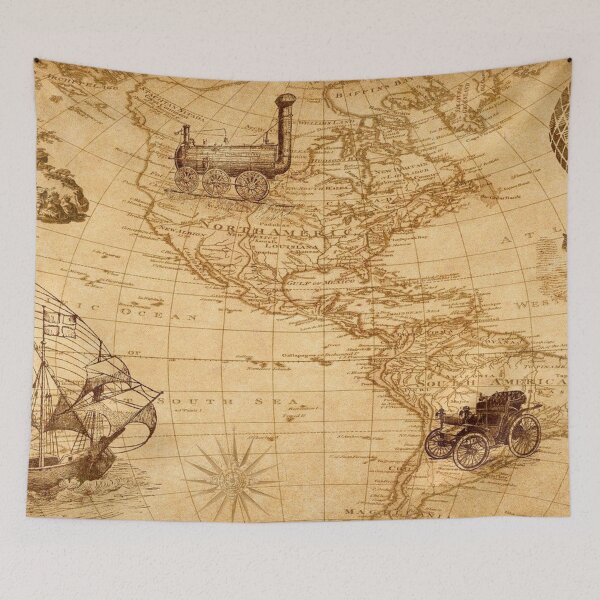 Item preview, Mapa vintage de América del norte designed and sold by Logic72.