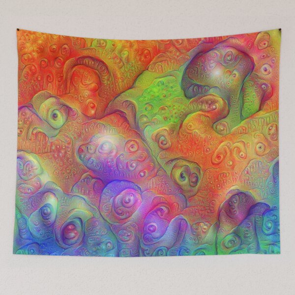 Item preview, DeepDream Tomato Steelblue Ecstatic Autumn designed and sold by blackhalt.
