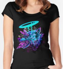 Crystal Wolf Women's Fitted Scoop T-Shirt