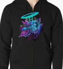 Crystal Wolf Zipped Hoodie