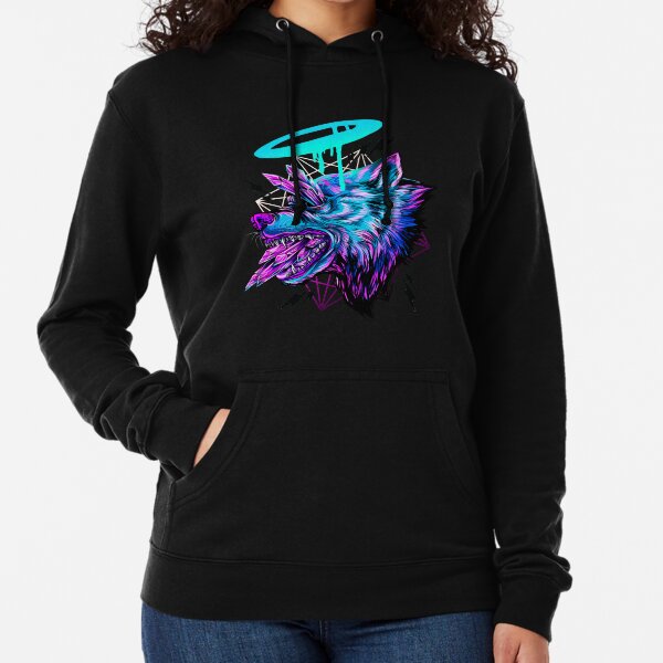 Crystal Wolf Lightweight Hoodie