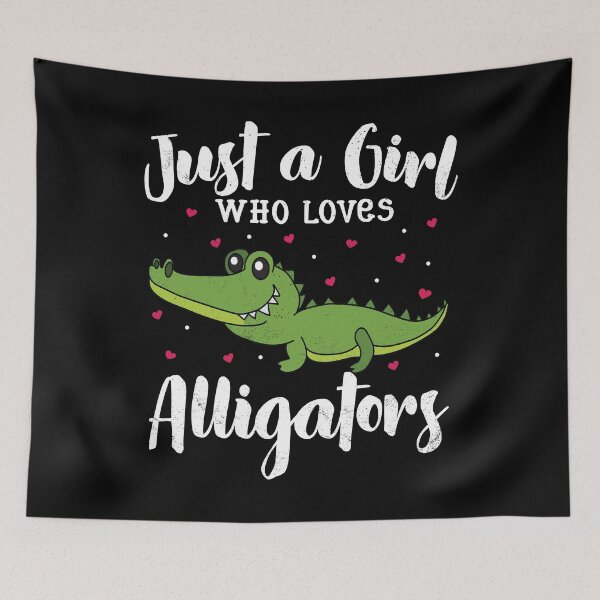 Artikelvorschau, Just A Girl Who Loves Alligator entworfen und verkauft von rafaeltto.