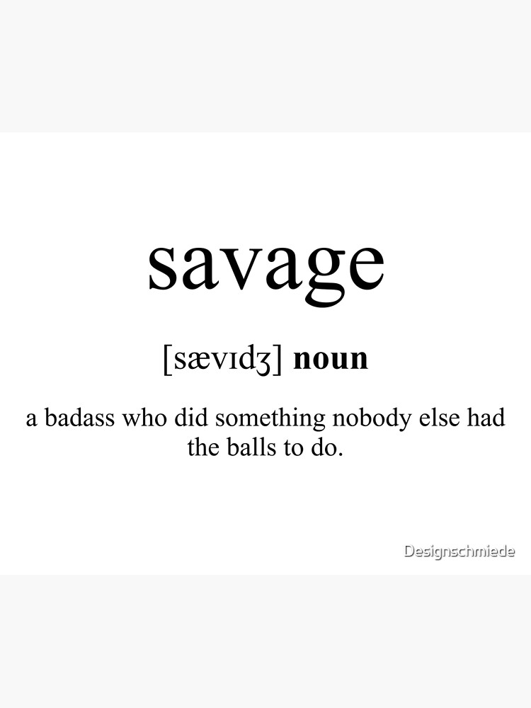 Definition Of Savage Drawstring Bag