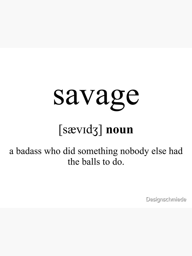 savage-definition-dictionary-collection-poster-for-sale-by