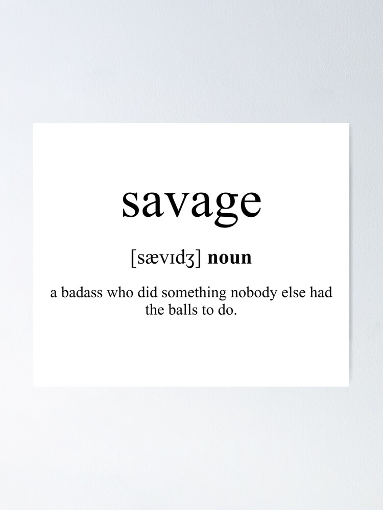 SAVAGE Definition. - Savage - Pin