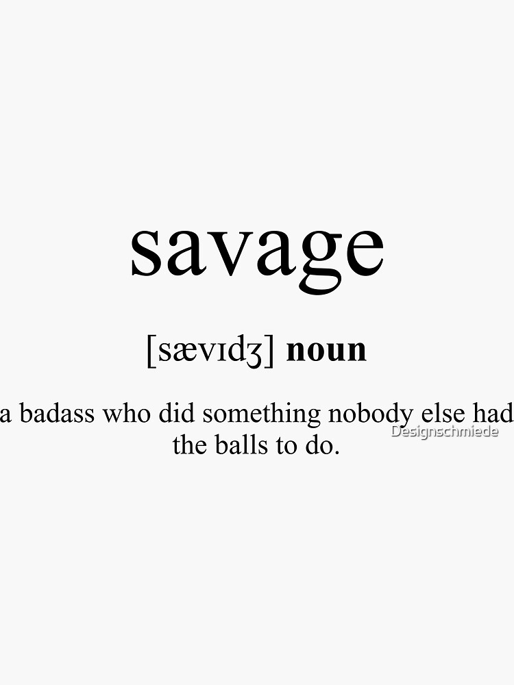 savage-definition-dictionary-collection-sticker-for-sale-by