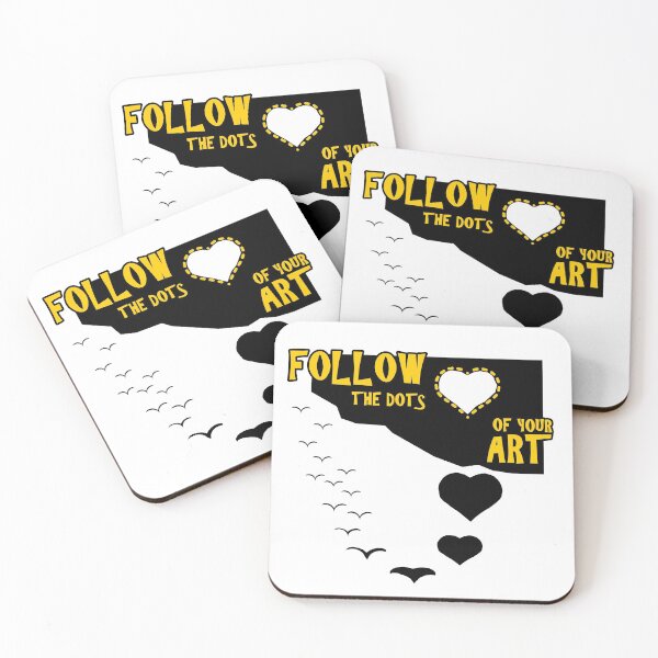 Item preview, Follow The Dots Of Your Art - Artist Quotes designed and sold by TMBTM.