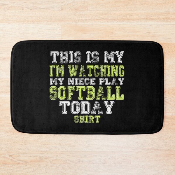 Item preview, This Is My I'm Watching My Niece Play Softball Today Shirt designed and sold by nikkidawn74.