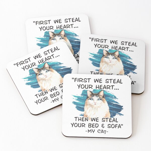 Item preview, Funny Cat Lover Gift - First Steal Heart Then Bed - Pet Owner Gifts - Kitten Rescuer designed and sold by kntranhoang.