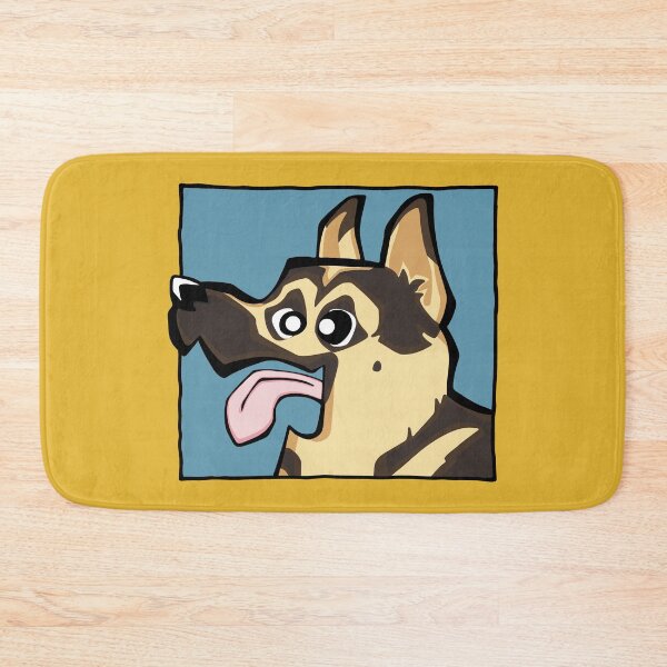 Item preview, German Shepherd - Short Hair - Sable (Face) YELLOW BG designed and sold by TheChicken.
