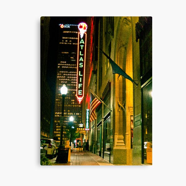 Tulsa at Night Canvas Print