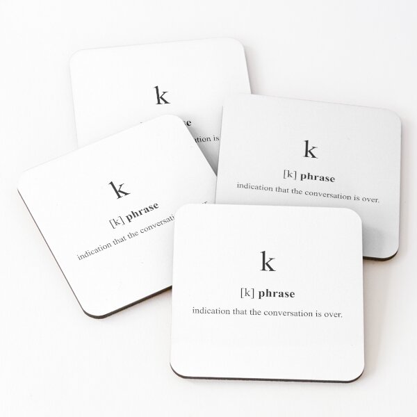 Item preview, K (Kay) Definition | Dictionary Collection designed and sold by Designschmiede.