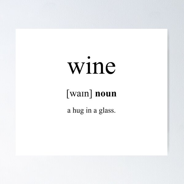 Artikel-Vorschau von Wine (Wein) Definition | Dictionary Collection, designt und verkauft von Designschmiede.