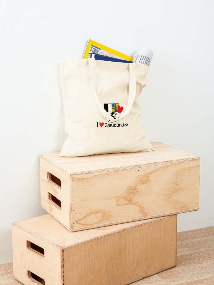 Alternative Ansicht von I love Graubünden Stofftasche