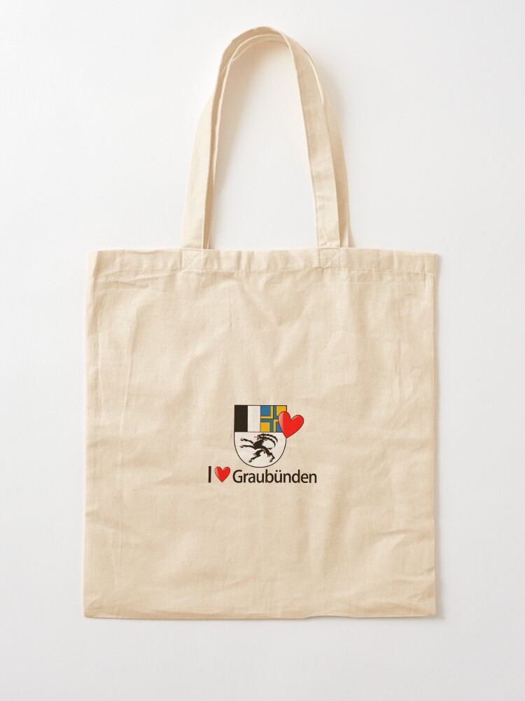Alternative Ansicht von I love Graubünden Stofftasche