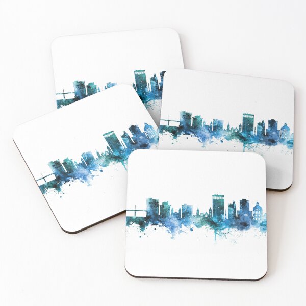 Item preview, Asheville North Carolina Skyline designed and sold by ArtPrints.