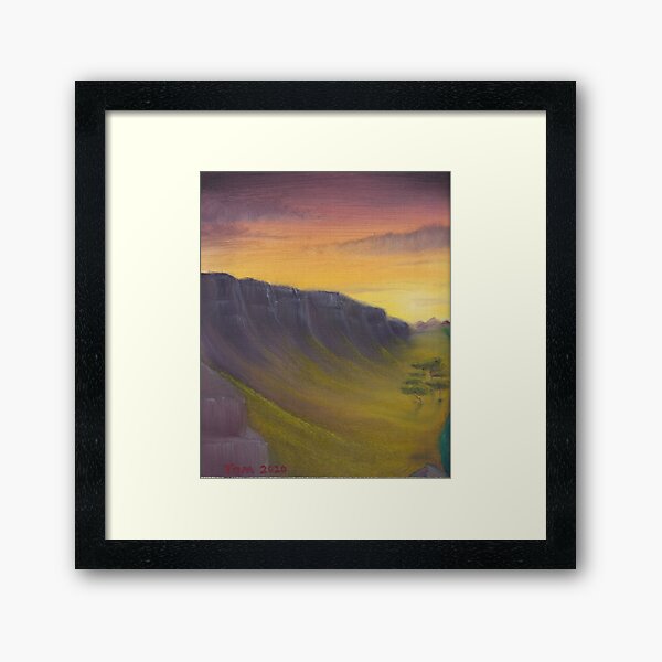 Sunset over So'dal Savanna Framed Art Print